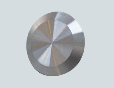 A stainless steel disc placed on a white background, showcasing the sleekness of stainless steel.