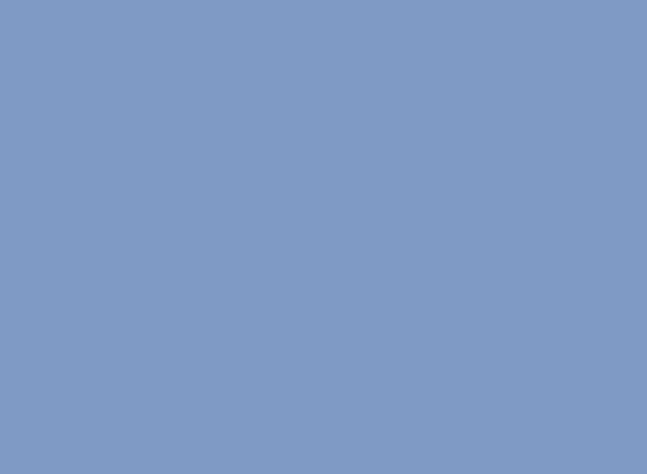 A blue background with a plane flying in the sky.