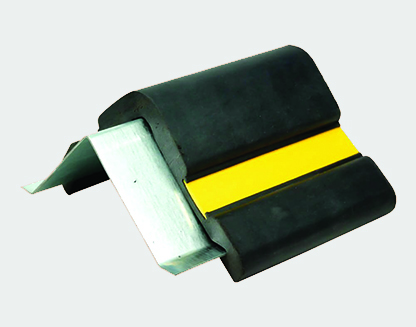 A black rubber holder on a white background.