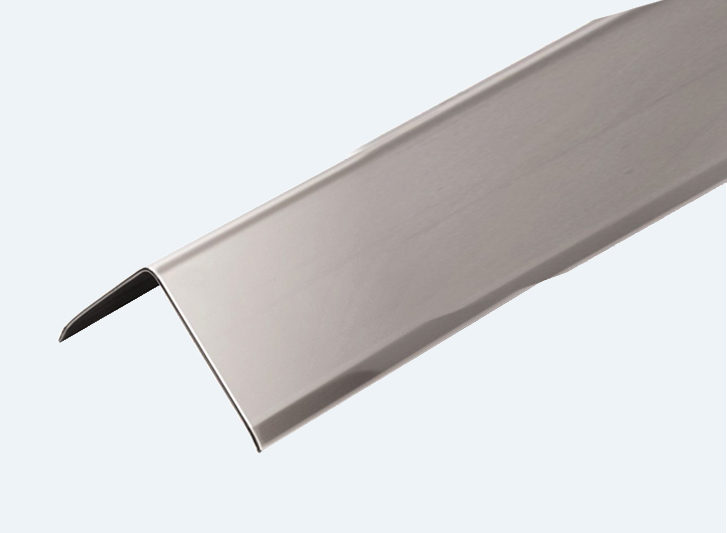 A stainless steel ss pipe with a curved end.