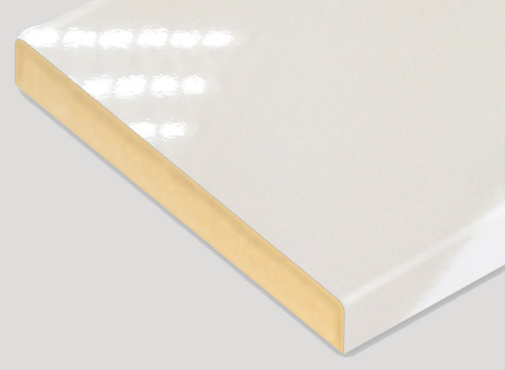 An image of a white board with a yellow border.
